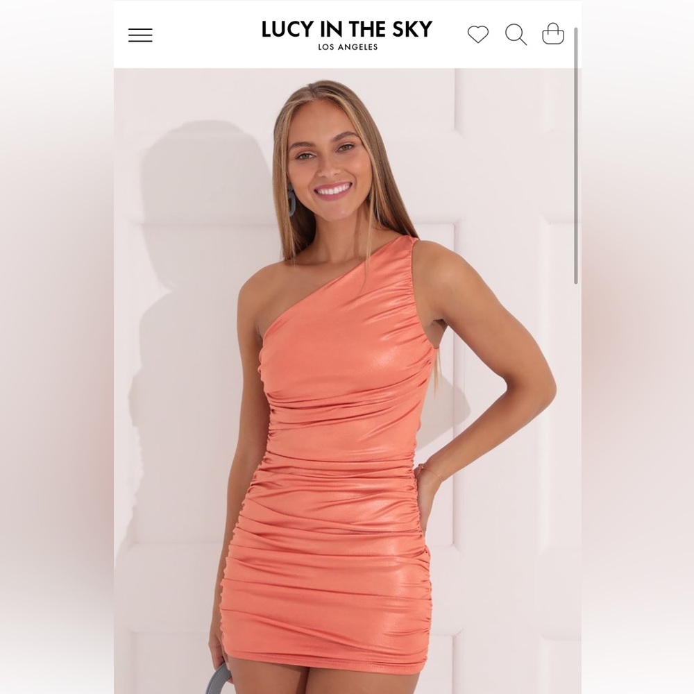 Lucy in the sky coral dress